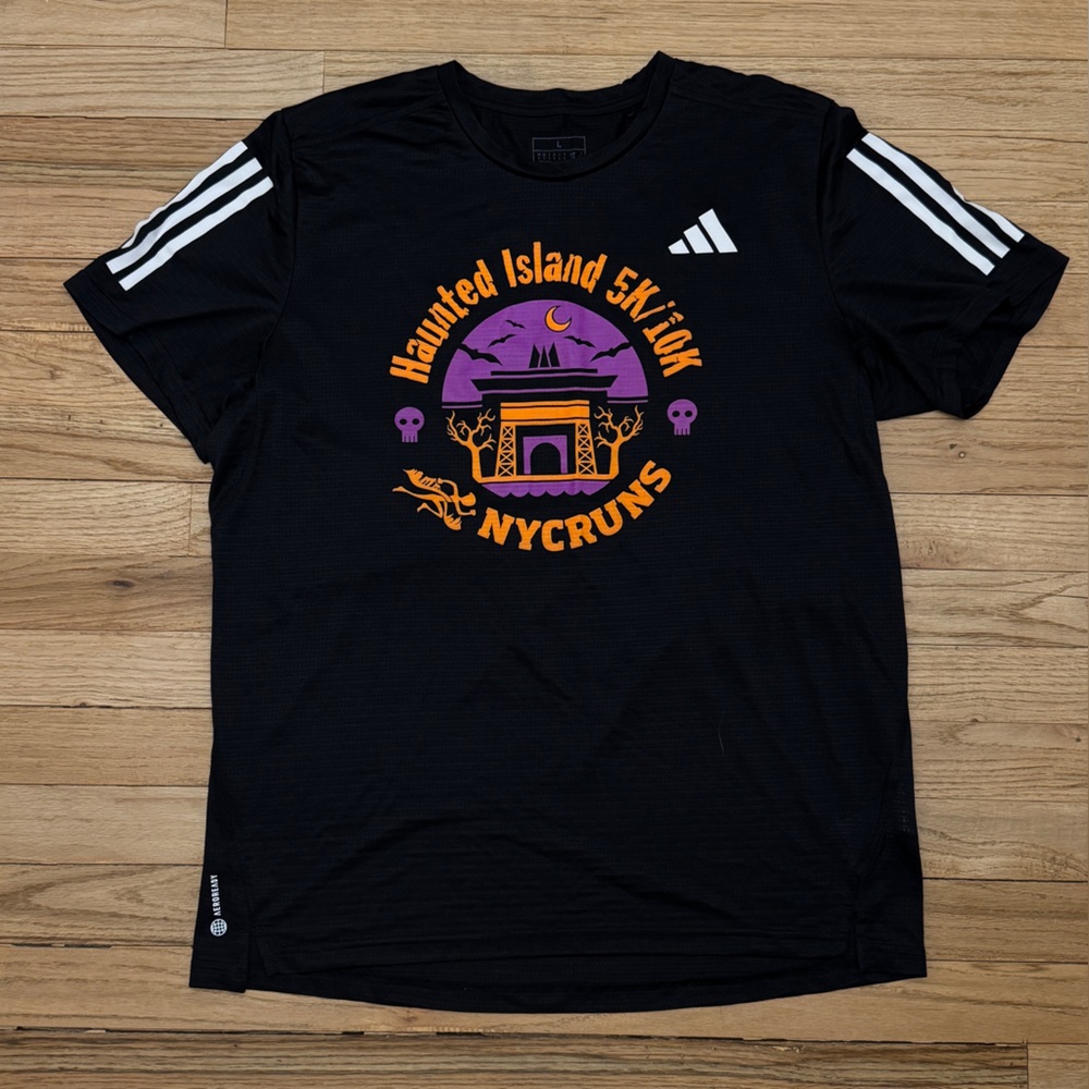 Adidas Black Haunted Island 5K/10K T-Shirt